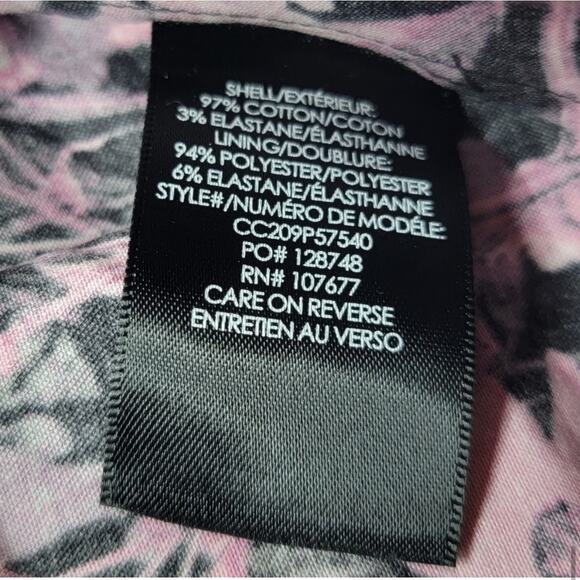 ALICE + OLIVIA EMMALOU FLORAL PRINT COTTON FAILLE MINI DRESS PINK BLACK MEDIUM 6 - Picture 13 of 14